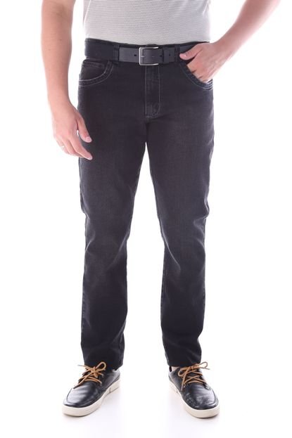 Calça 2198 Jeans Preto Traymon Modelagem Slim - Marca Traymon