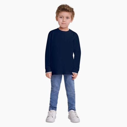 Camiseta Infantil Menino Milon Azul Marinho - Marca Milon