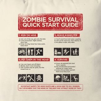 Almofada Zombie Survival Guide