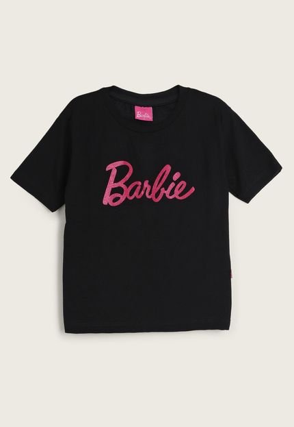 Blusa Infantil Fakini Barbie Preta - Marca Fakini