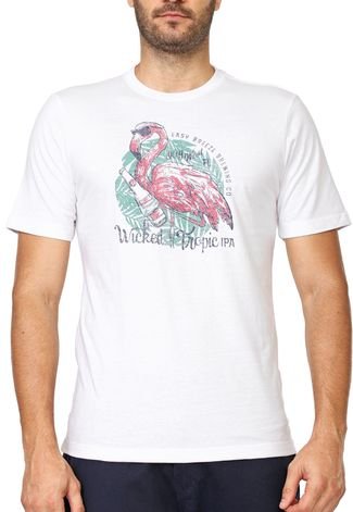 Camiseta IZOD Flamingo Branca