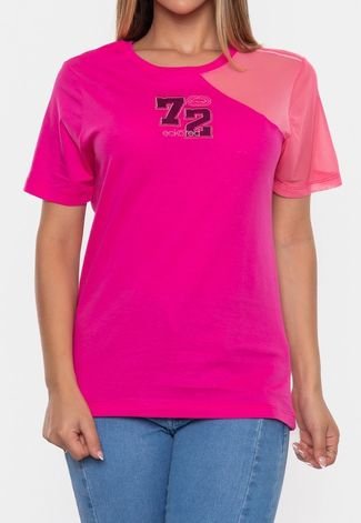 Camiseta Ecko Feminina Estampada Pink