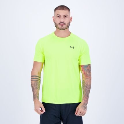 Camiseta Under Armour Tech 2.0 Amarela Fluorescente - Marca Under Armour