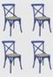 Conjunto 04 Cadeiras Katrina Azul Rivatti - Marca Rivatti