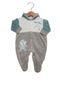 Macacão Babynha Infantil Service Cinza/Branco - Marca Babynha