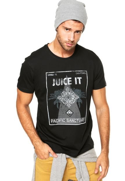 Camiseta Juice It Slim Peruvian Tower Preta - Marca Juice It