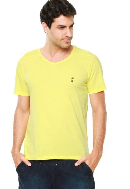 Camiseta Sergio K Bordado Amarela - Marca Sergio K