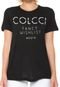 Camiseta Colcci Lettering Preta - Marca Colcci