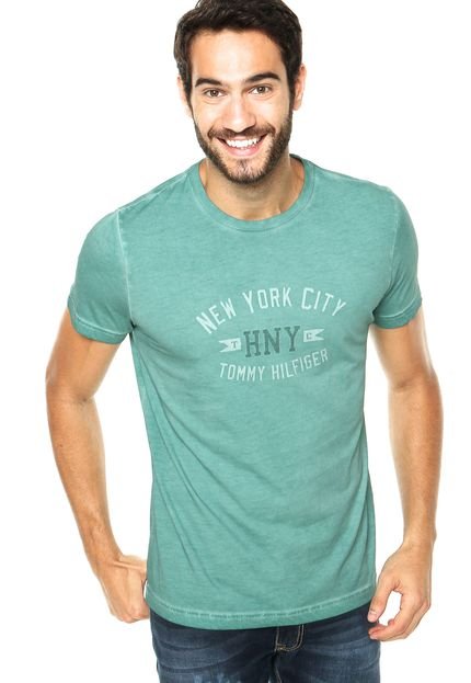 Camiseta Tommy Hilfiger New York Verde - Marca Tommy Hilfiger