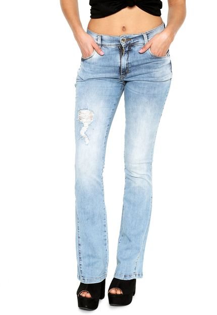 Calça Jeans Disparate Bootcut Estonada Azul - Marca Disparate