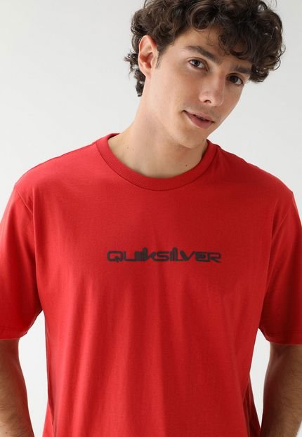 Camiseta Quiksilver Reta Logo Vermelha - Marca Quiksilver