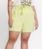 Shorts Feminino Plus Size Em Linho Secret Glam Verde - Marca Secret Glam