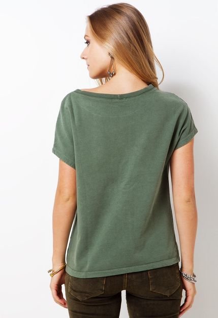 Blusa Canal Stamp Verde - Marca Canal