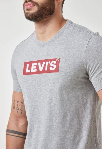 Camiseta Gris-Rojo-Blanco Levi's - | Dafiti Colombia
