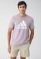 Camiseta adidas Sportswear Big Logo Lilás - Marca adidas Sportswear