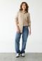 Camisa GAP Reta Alongada Iconic Bege - Marca GAP