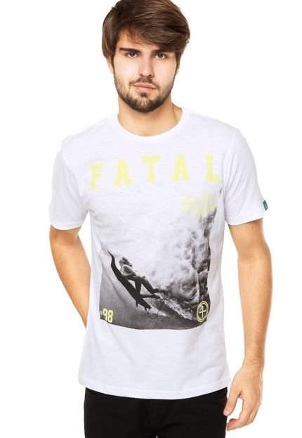 Camiseta Fatal Branca - Marca Fatal Surf
