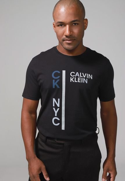 Camiseta Calvin Klein Jeans Logo Preta - Marca Calvin Klein Jeans