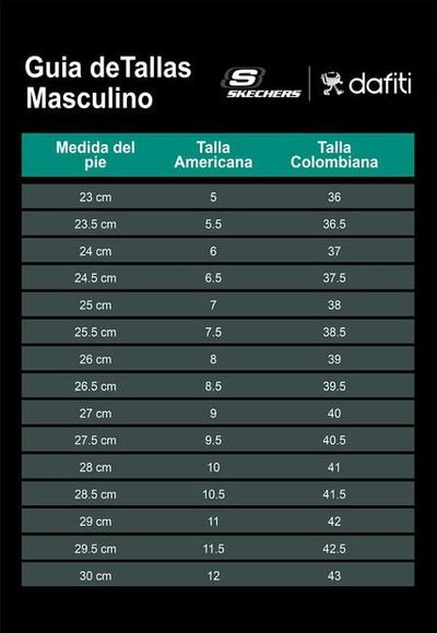 Tallas skechers colombia cheap