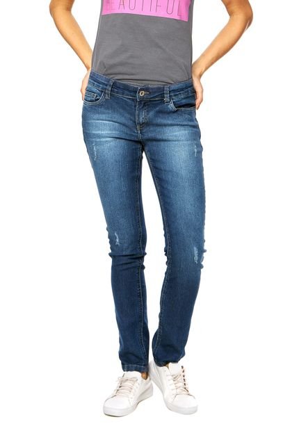 Calça Jeans DAFITI JOY Puídos Azul - Marca DAFITI JOY