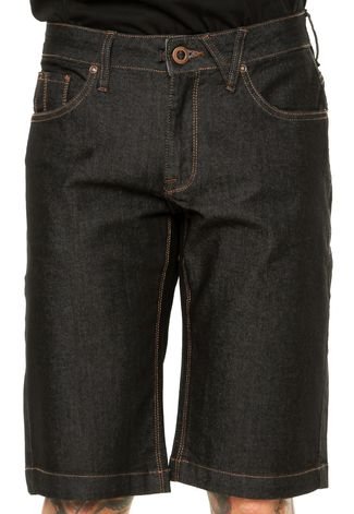 Bermuda Jeans Volcom Reta 2X4 V Pespontos Preta