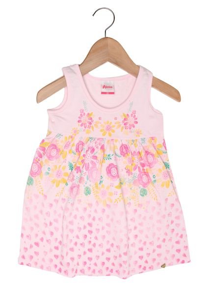 Vestido Alenice Menina Rosa - Marca Alenice