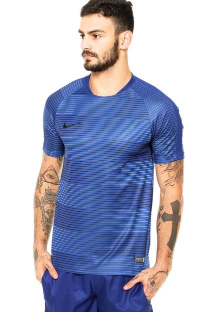 Camiseta Nike Listrada Azul - Marca Nike