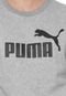 Moletom Flanelado Fechado Puma Crew Sweat Cinza - Marca Puma
