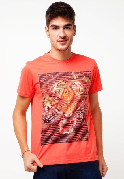 Camiseta FiveBlu Tiger Laranja - Marca FiveBlu