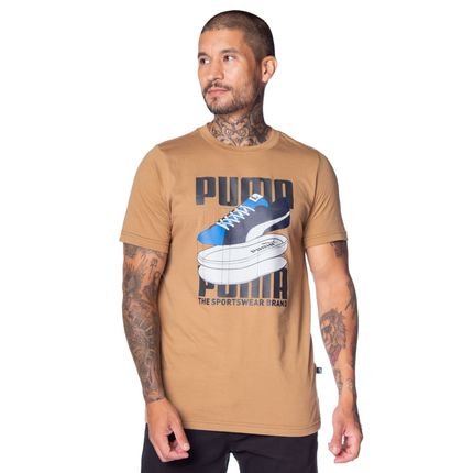 Camiseta Masculina Puma Sneaker Tee Caramelo - Marca Puma