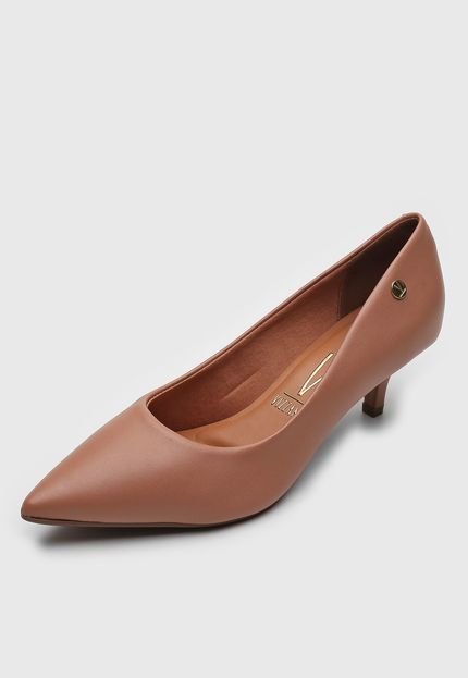 Scarpin Vizzano Salto Fino Nude - Marca Vizzano