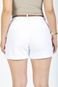 Shorts Sarja Bolso Faca com Cinto Branco 40 Gazzy - Marca Gazzy