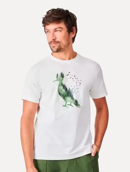 Camiseta Reserva Masculina Woodpecker Pines Off-White - Marca Reserva