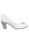 Scarpin Piccadilly Pedraria Branco - Marca Piccadilly