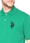 Camisa Polo U.S. Polo Bordado Verde - Marca U.S. Polo