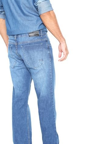 Calça Jeans Calvin Klein Reta Estonada Azul