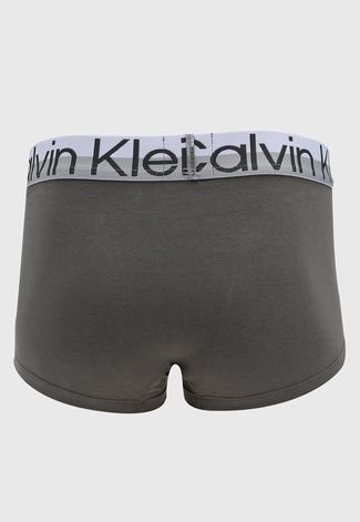 Cueca Calvin Klein Underwear Boxer Low Rise Trunk Cinza - Compre Agora