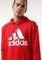 Blusa de Moletom Fechada adidas Sportswear Capuz Essentials Big Logo Vermelha - Marca adidas Sportswear