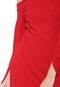 Vestido Calvin Klein Jeans Curto Assimétrico Vermelho - Marca Calvin Klein Jeans