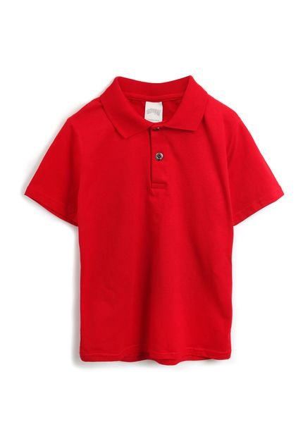 Camiseta Alakazoo Menino Lisa Vermelha - Marca Alakazoo