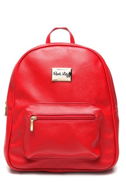 Mochila Rock Lily Logo Vermelho - Marca Rock Lily