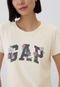 Camiseta GAP Reta Logo Off-White - Marca GAP