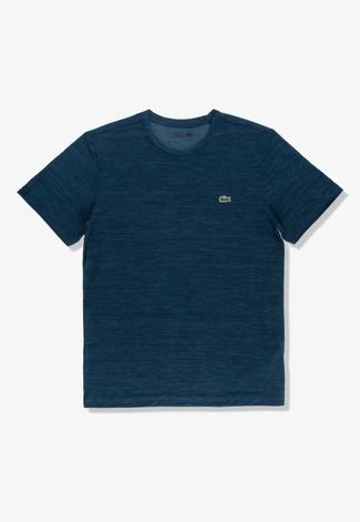 Camiseta masculina Lacoste SPORT em poliamida Azul