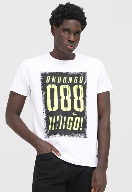 Camiseta Onbongo Lettering Off-White - Marca Onbongo