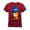 Camiseta Plus Size Estampada Premium T-Shirt Ted Chapeu - Bordô - Marca Nexstar