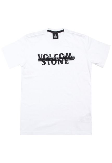 Camiseta Volcom Menino Frontal Branca - Marca Volcom