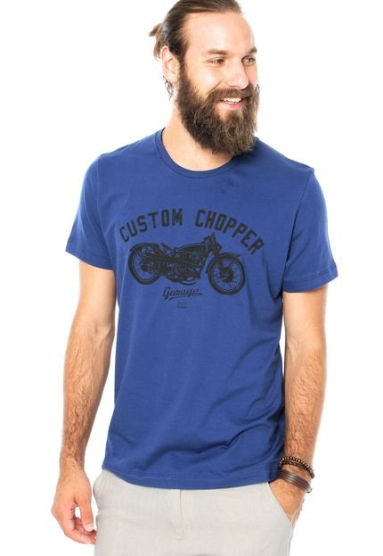Camiseta Colcci Custom Chopper Azul Marinho - Marca Colcci