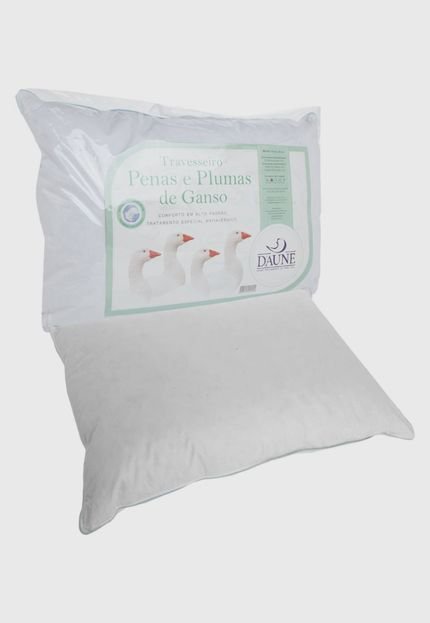 Travesseiro Daune 50x70cm 15 Plumas 85 Penas Branco - Marca Daune