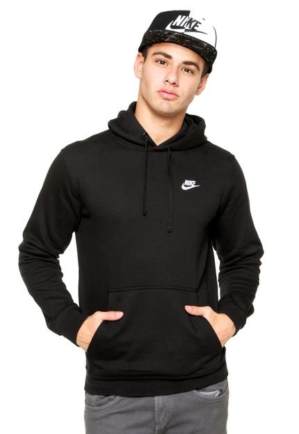 Moletom Fechado Nike Hoodie Preto - Marca Nike Sportswear