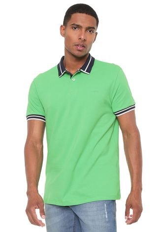 Camisa Polo Colcci Reta Básica Verde